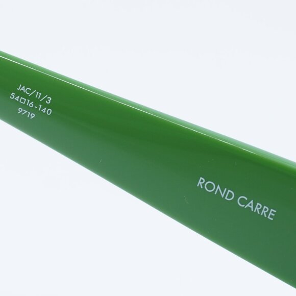 Jacquemus ROND CARRE JAC/11 C3 Sunglasses Green Rectangle Frame, Green Lenses - Picture 7 of 12